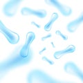 Probiotics Bacteria Vector illustration. Microscopic bacteria closeup. Royalty Free Stock Photo