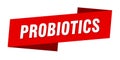 probiotics banner template. probiotics ribbon label.