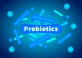 Probiotics are bifidobacteria. Intestinal flora. Enteric bacteria. Royalty Free Stock Photo