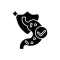 Probiotics black glyph icon