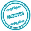 PROBIOTICS blue round stamp.