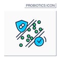 Probiotics color icon Royalty Free Stock Photo