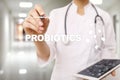 Probiotics. Health improvement. Medication and medicine concept.
