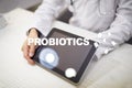 Probiotics. Health improvement. Medication and medicine concept.