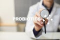 Probiotics. Health improvement. Medication and medicine concept.