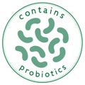 Probiotics Logo Icon. Vector Illustration Royalty Free Stock Photo