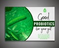 Lactobacillus Probiotics Poster Royalty Free Stock Photo