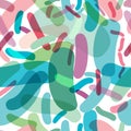 Probiotics and prebiotics seamless pattern