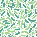 Probiotics and prebiotics seamless pattern