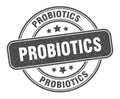 probiotics stamp. probiotics round grunge sign.