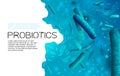 Probiotics vector background