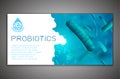 Probiotics vector background