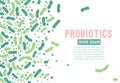 Probiotics vector poster