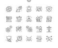 Probiotics Well-crafted Pixel Perfect Vector Thin Line Icons 30 2x Grid for Web Graphics and Apps
