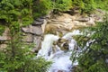 Probiy Waterfall on the Prut River in Yaremche, Ukraine Royalty Free Stock Photo