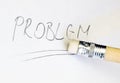 Problem eraser Royalty Free Stock Photo