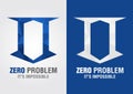 0 Problem icon symbol from an alphabet letter number zero.