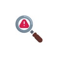 Problem search flat icon