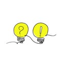 Problem solution icon symbol Question and answer business concept.hand drawn doodle style isolated background