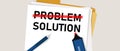 Problem solution searching solutions by solving problems concept. Royalty Free Stock Photo