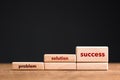 Step by Step Problem Solution Success Royalty Free Stock Photo