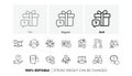 Questions line icons. Problem solve, Artificial Intelligence computer, Phone with Question mark. Line icons. Vector Royalty Free Stock Photo