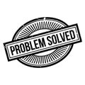 Problem Solved rubber stamp