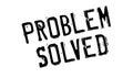 Problem Solved rubber stamp