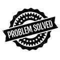 Problem Solved rubber stamp