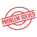 Problem Solved rubber stamp