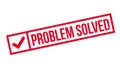 Problem Solved rubber stamp