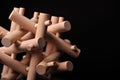Problem solved, wooden puzzle Royalty Free Stock Photo