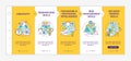 Problem-solving abilities onboarding vector template Royalty Free Stock Photo
