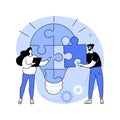 Problem solving abstract concept vector illustration. Royalty Free Stock Photo