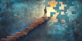 Problem-solving strategies improve teamwork and decision-making on building sites Royalty Free Stock Photo
