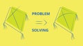 Problem Solving Concept with kite