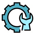 Problem solving icon color outline vector Royalty Free Stock Photo