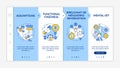 Problem solving issues onboarding vector template Royalty Free Stock Photo