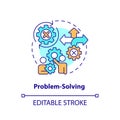 Problem solving multi color concept icon Royalty Free Stock Photo