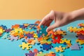 Problem Solving: Piecing Together a Multicolored Jigsaw Puzzle - Generative AI