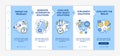 Problem solving process onboarding vector template Royalty Free Stock Photo