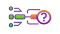 Problem Solving Process, Question to Solution Flow, vector design Generative AI Royalty Free Stock Photo
