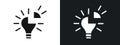 Problem solving skills icon linear graphics set vector in black Royalty Free Stock Photo