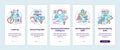 Problem-solving skills onboarding mobile app page screen with concepts Royalty Free Stock Photo