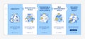 Problem-solving skills onboarding vector template Royalty Free Stock Photo