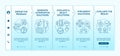 Problem solving steps onboarding vector template Royalty Free Stock Photo