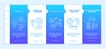 Problem solving strategies onboarding vector template Royalty Free Stock Photo