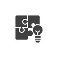 Problem solving vector icon Royalty Free Stock Photo