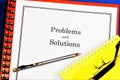 Problems and solutions. A problem is an obstacle on the way to achieving a goal, a complex theoretical or practical question, a