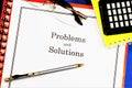 Problems and solutions. A problem is an obstacle on the way to achieving a goal, a complex theoretical or practical question, a